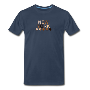 NYC Fist Men's Premium T-Shirt - navy