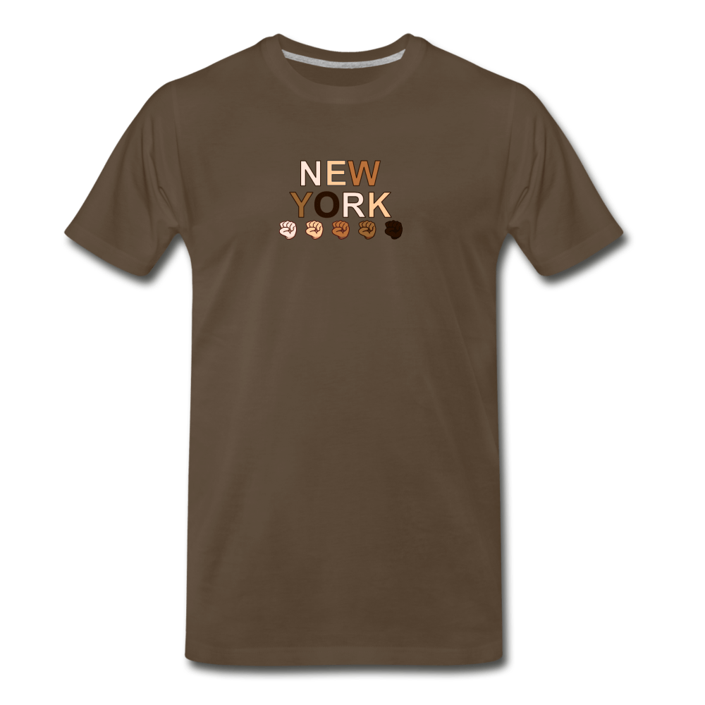 NYC Fist Men's Premium T-Shirt - navy