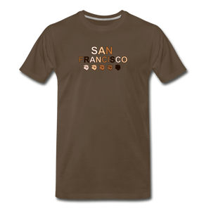 SF Fist Men's Premium T-Shirt - noble brown
