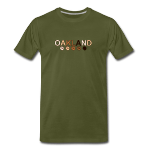 Oakland Men's Premium T-Shirt - olive green