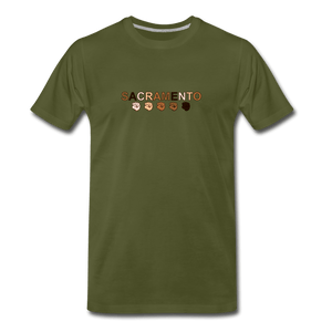Sac Fist Men's Premium T-Shirt - olive green