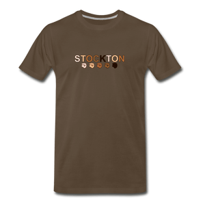 Stockton Fist Men's Premium T-Shirt - noble brown
