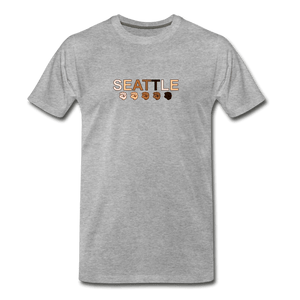 Seattle Men's Premium T-Shirt - heather gray