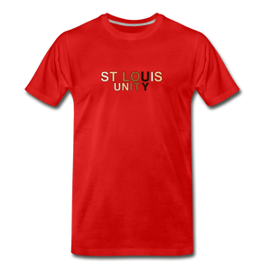 St Louis Men's Premium T-Shirt - red