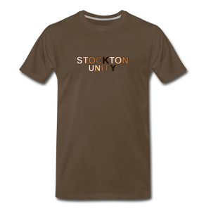 Stockton Unity Men's Premium T-Shirt - noble brown