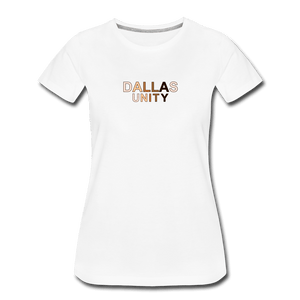 Dallas Unity Women’s Premium T-Shirt - white