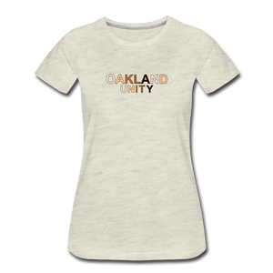 Oakland Unity Women’s Premium T-Shirt - heather oatmeal