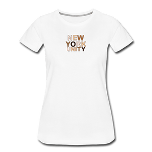 NYC Unity Women’s Premium T-Shirt - white