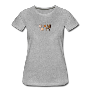 Miami Unity Women’s Premium T-Shirt - heather gray