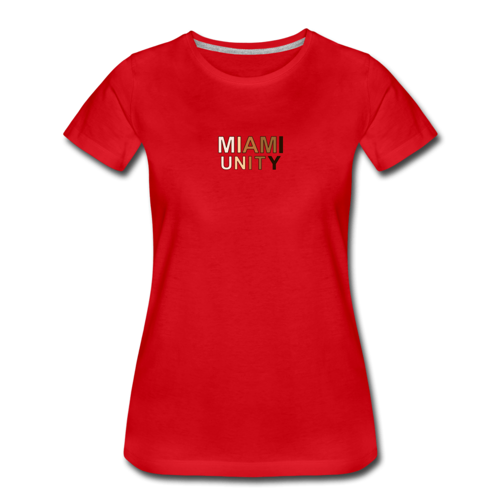 Miami Unity Women’s Premium T-Shirt - red