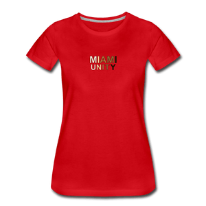 Miami Unity Women’s Premium T-Shirt - red
