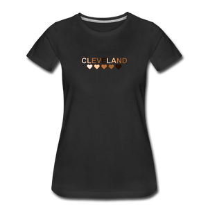 Cleveland Hearts Women’s Premium T-Shirt - black