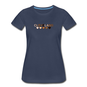 Cleveland Hearts Women’s Premium T-Shirt - navy