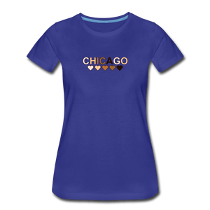 Chi Hearts Women’s Premium T-Shirt - royal blue