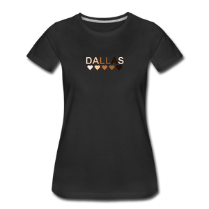 Dallas Hearts Women’s Premium T-Shirt - black