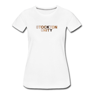 Stockton Unity Women’s Premium T-Shirt - white