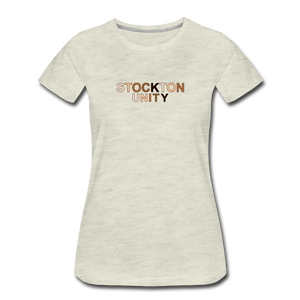 Stockton Unity Women’s Premium T-Shirt - heather oatmeal
