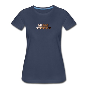 Miami Hearts Women’s Premium T-Shirt - navy