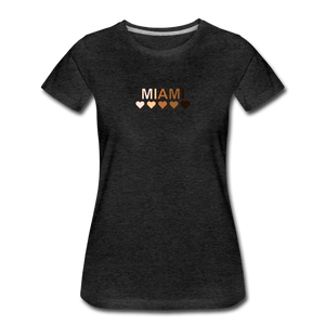 Miami Hearts Women’s Premium T-Shirt - charcoal gray