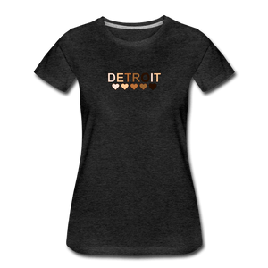 Detroit Unity Women’s Premium T-Shirt - charcoal gray