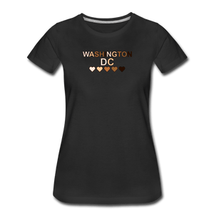 DC Hearts Women’s Premium T-Shirt - black