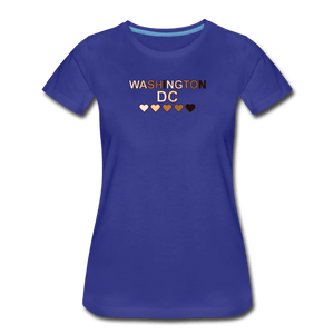 DC Hearts Women’s Premium T-Shirt - royal blue