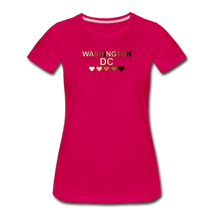 DC Hearts Women’s Premium T-Shirt - dark pink