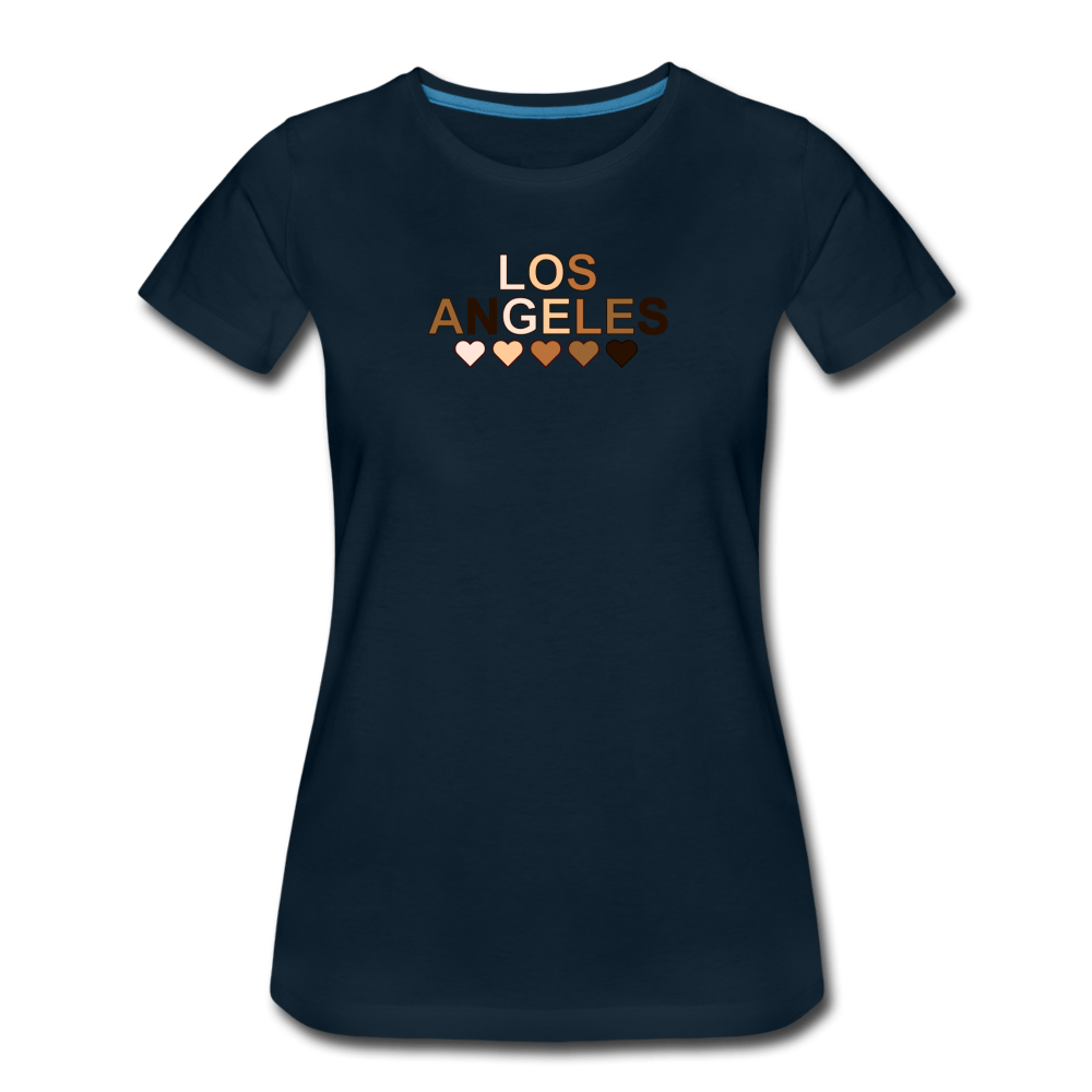 LA Hearts Women’s Premium T-Shirt - deep navy