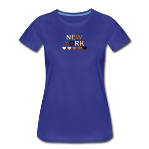 NYC Hearts Women’s Premium T-Shirt - royal blue
