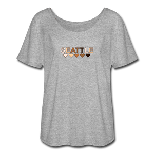 Seattle Women’s Flowy T-Shirt - heather gray