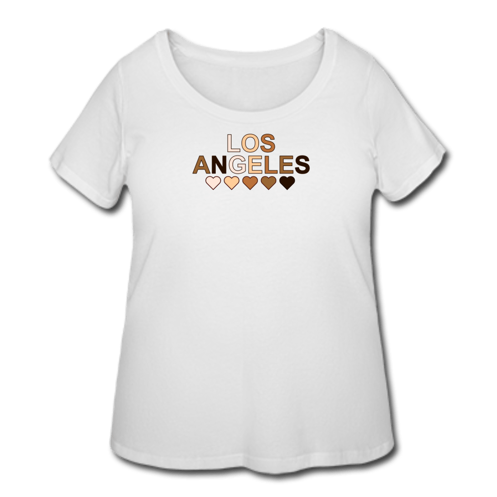 LA Hearts Women’s Curvy T-Shirt - white