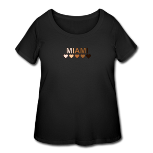Miami Hearts Women’s Curvy T-Shirt - black