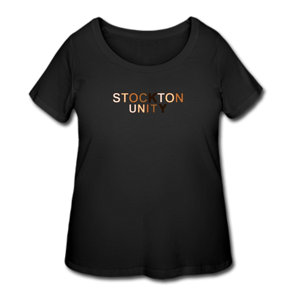 Stockton Unity Women’s Curvy T-Shirt - black