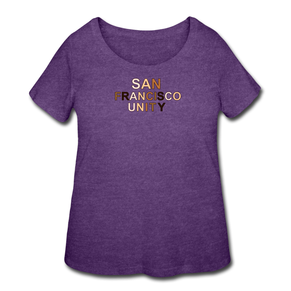 SF Unity Women’s Curvy T-Shirt - deep heather