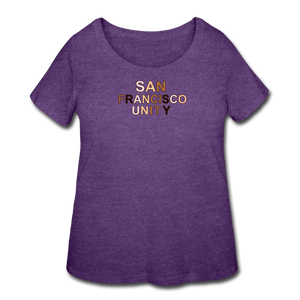 SF Unity Women’s Curvy T-Shirt - heather purple