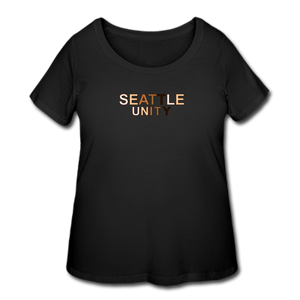 Seattle Unity Women’s Curvy T-Shirt - black
