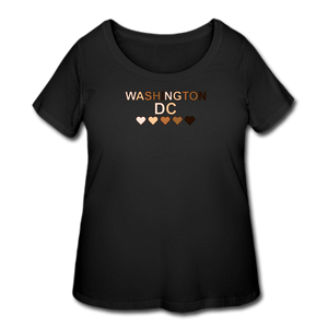 DC Hearts Women’s Curvy T-Shirt - black