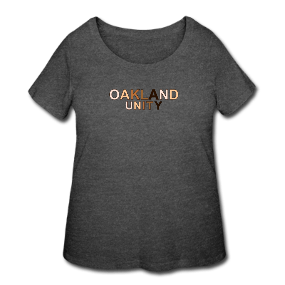 Oakland Unity Women’s Curvy T-Shirt - heather purple