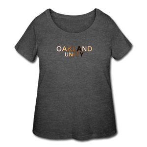 Oakland Unity Women’s Curvy T-Shirt - deep heather