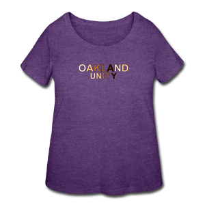 Oakland Unity Women’s Curvy T-Shirt - heather purple