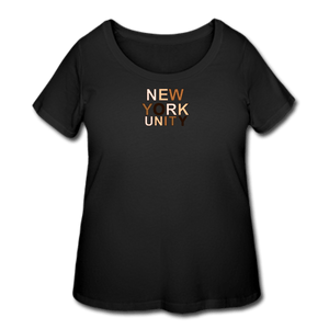 NYC Unity Women’s Curvy T-Shirt - black