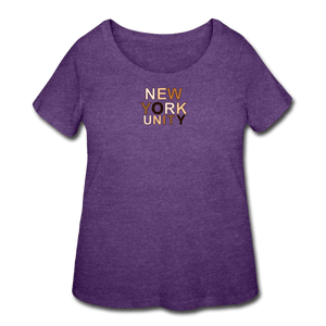 NYC Unity Women’s Curvy T-Shirt - heather purple