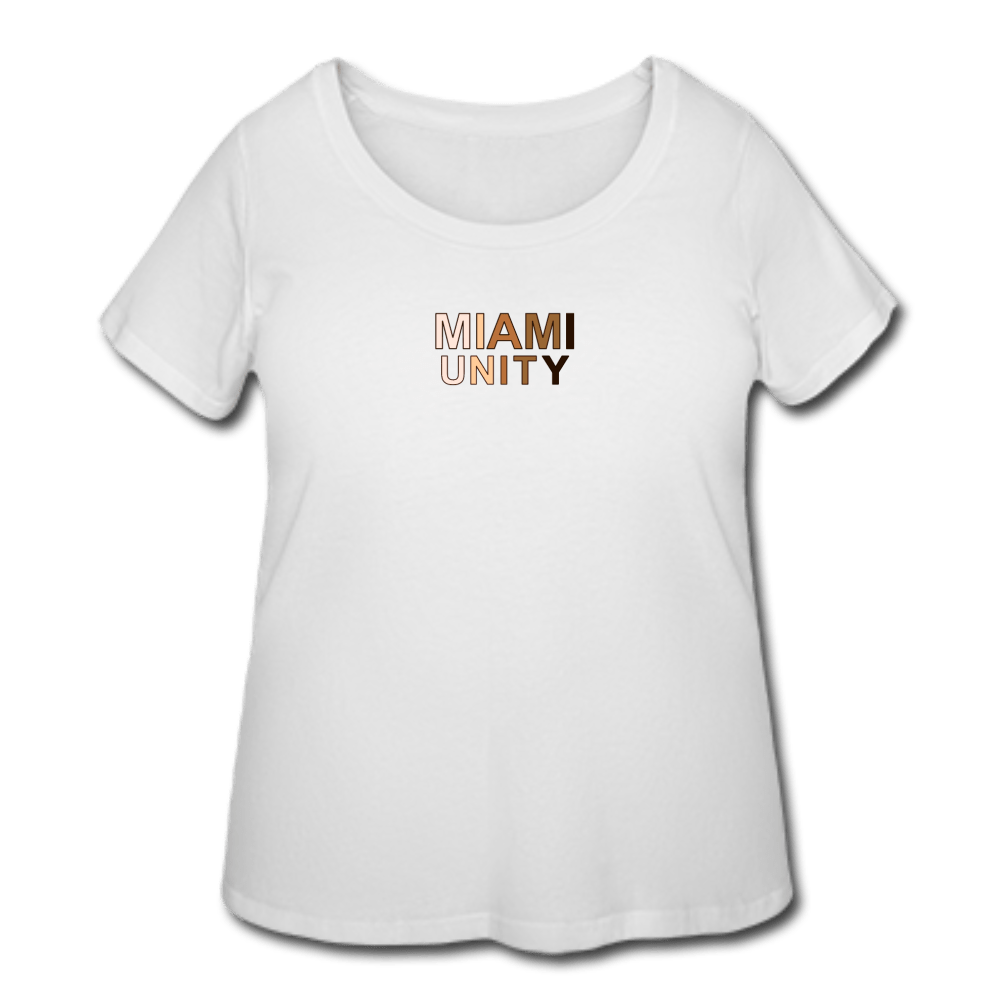 Maimi Unity Women’s Curvy T-Shirt - white