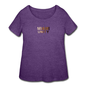 Maimi Unity Women’s Curvy T-Shirt - heather purple