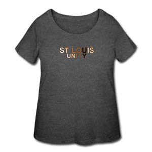 St Louis Unity Women’s Curvy T-Shirt - deep heather