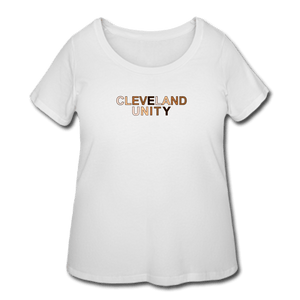 Cleveland Unity Women’s Curvy T-Shirt - white