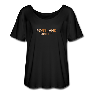 Portland Unity Women’s Flowy T-Shirt - black