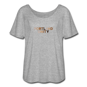 Portland Unity Women’s Flowy T-Shirt - heather gray
