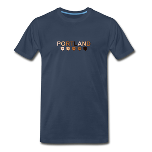 Portland Fist Men's Premium T-Shirt - navy