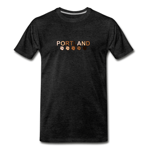 Portland Fist Men's Premium T-Shirt - charcoal gray